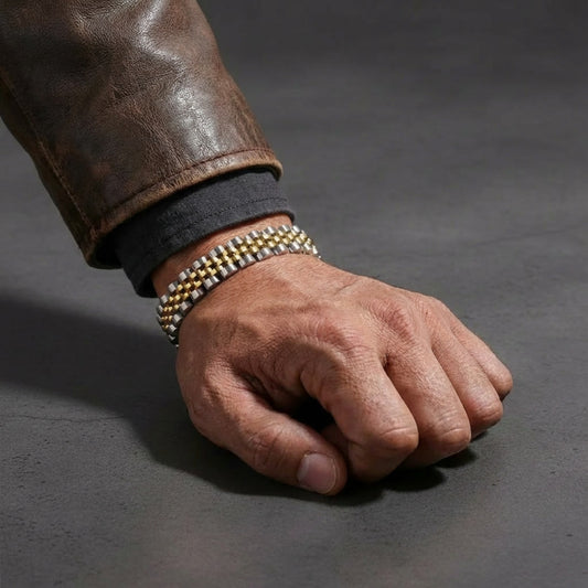 Stella R Two-Tone Stainless Steel Bracelet - 18K Gold Plated