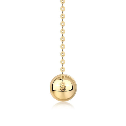 Ball Pendant 18K Gold Plated Minimalist Necklace