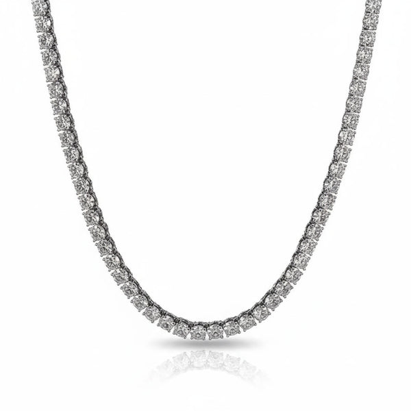 Moissanite Tennis Necklace - 925 Silver