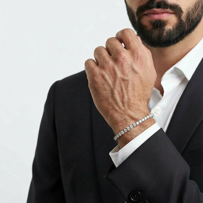 Moissanite Tennis Bracelet - 925 Silver 18K Gold Plated